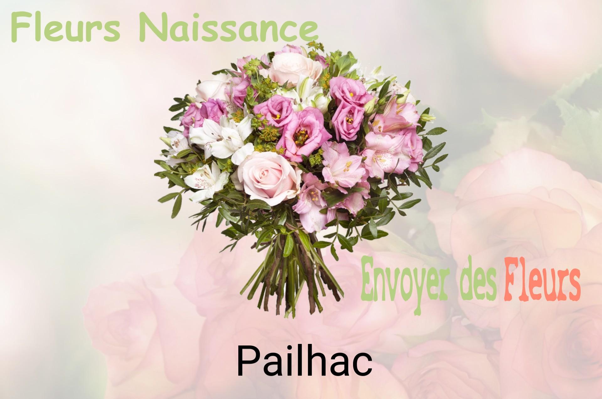Bouquet de fleurs de naissance livré à Pailhac